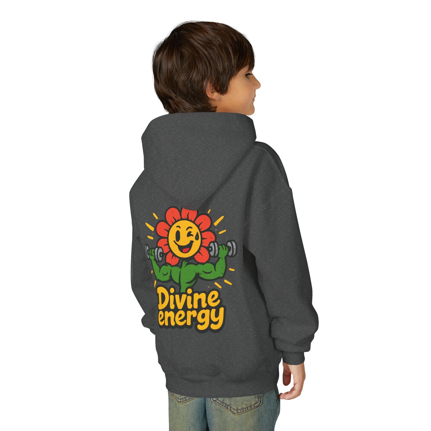 Divine Energy Youth Heavy Blend Hooded Sweatshirt