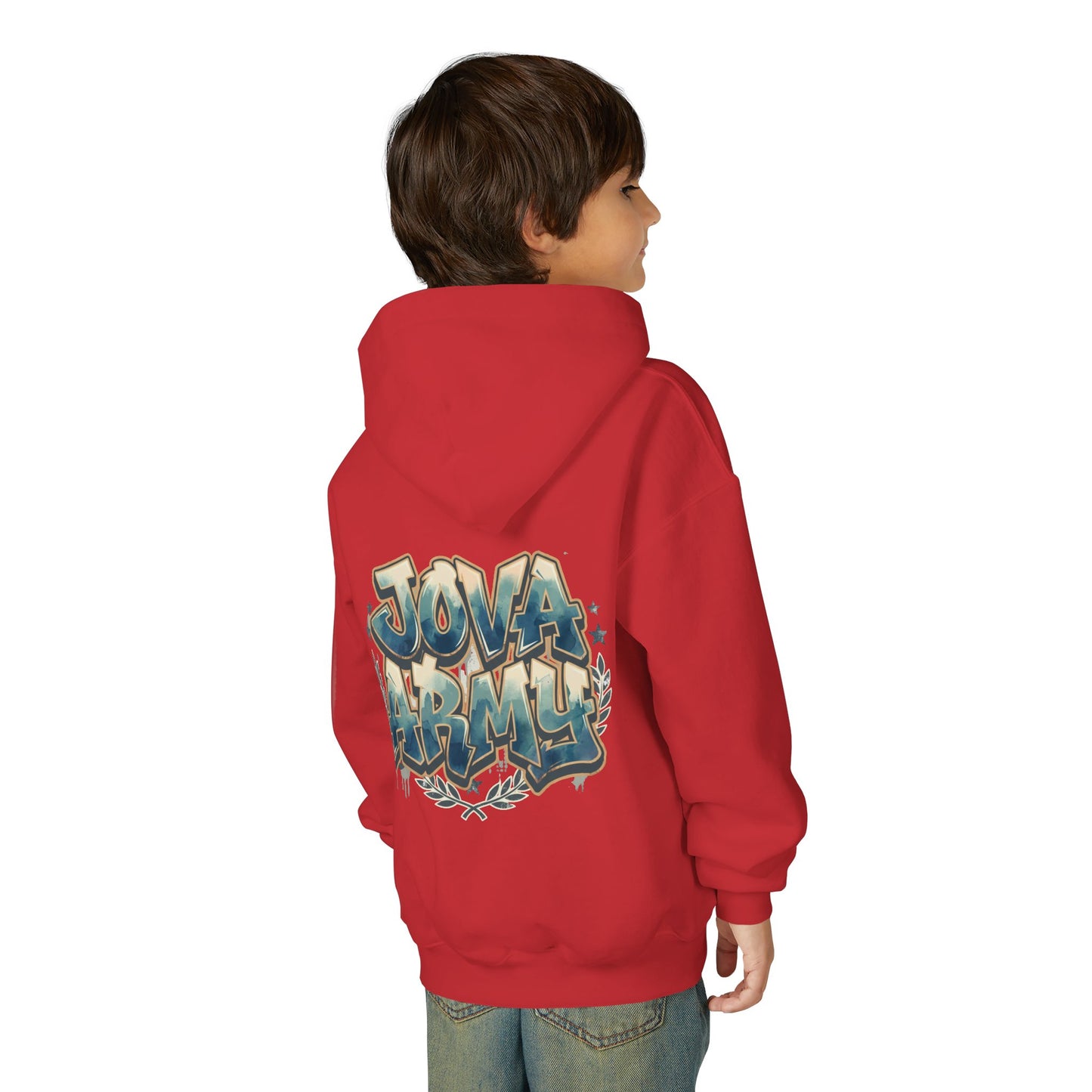 Jova Army Youth Heavy Blend Hooded Sweatshirt