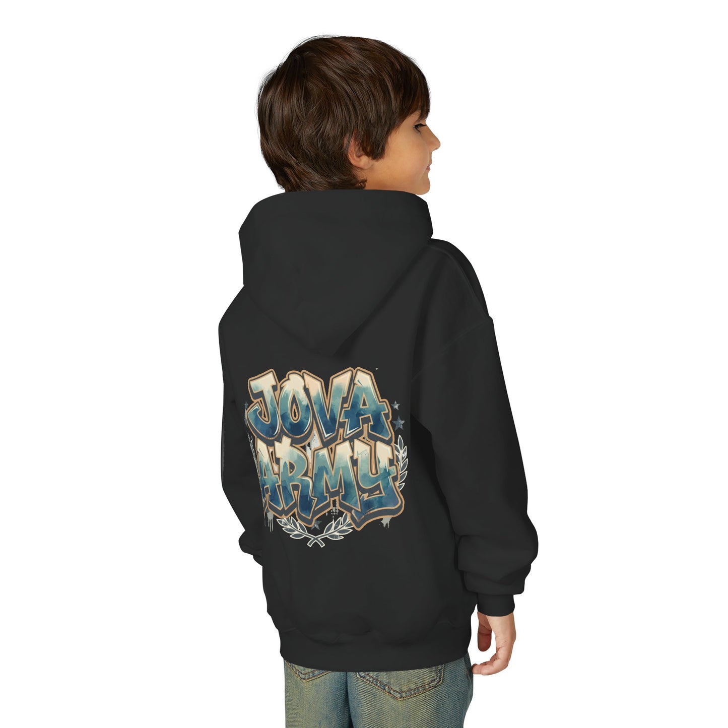 Jova Army Youth Heavy Blend Hooded Sweatshirt