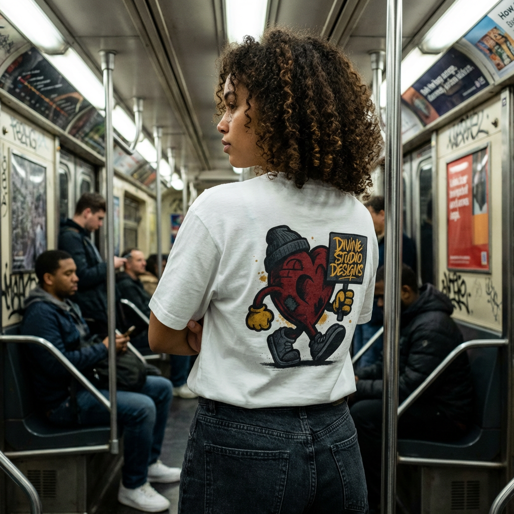 "Divine Movement" Heavy Blend Oversized Tee