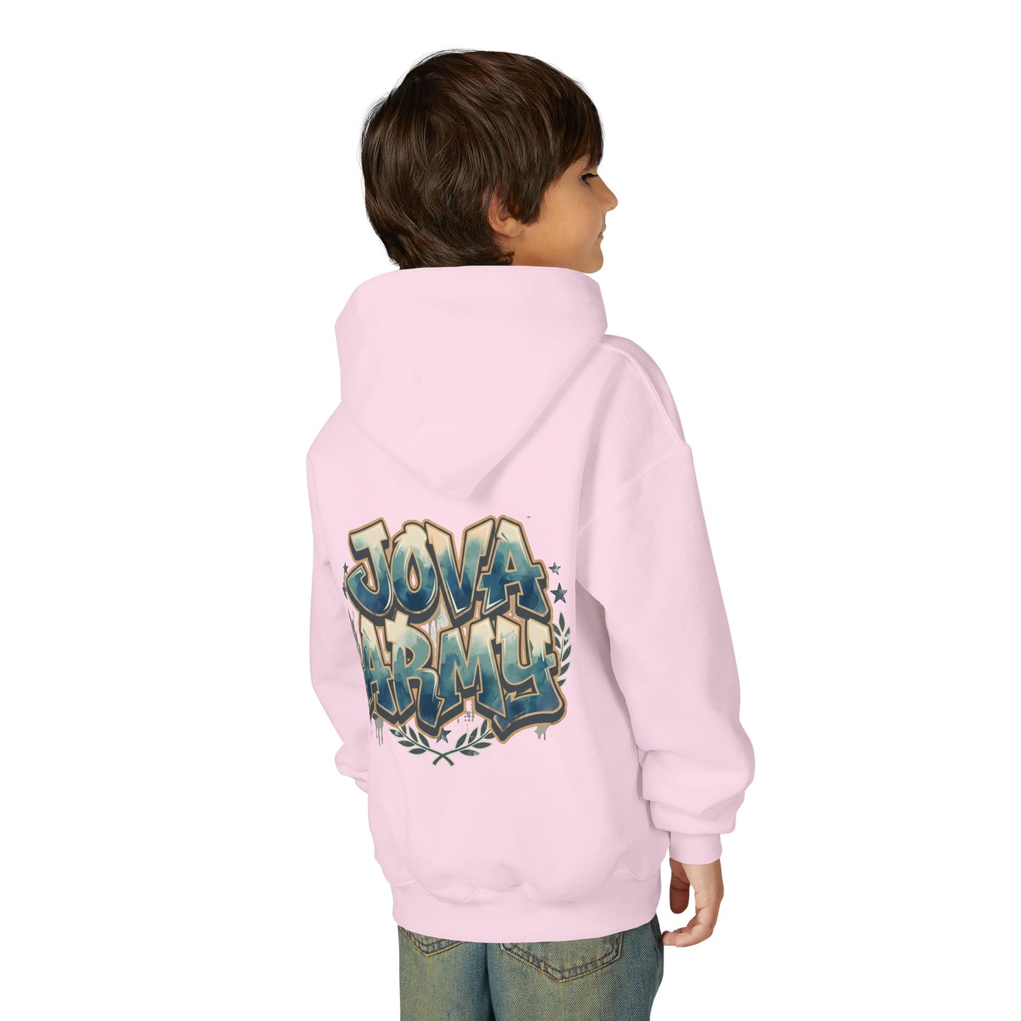 Jova Army Youth Heavy Blend Hooded Sweatshirt