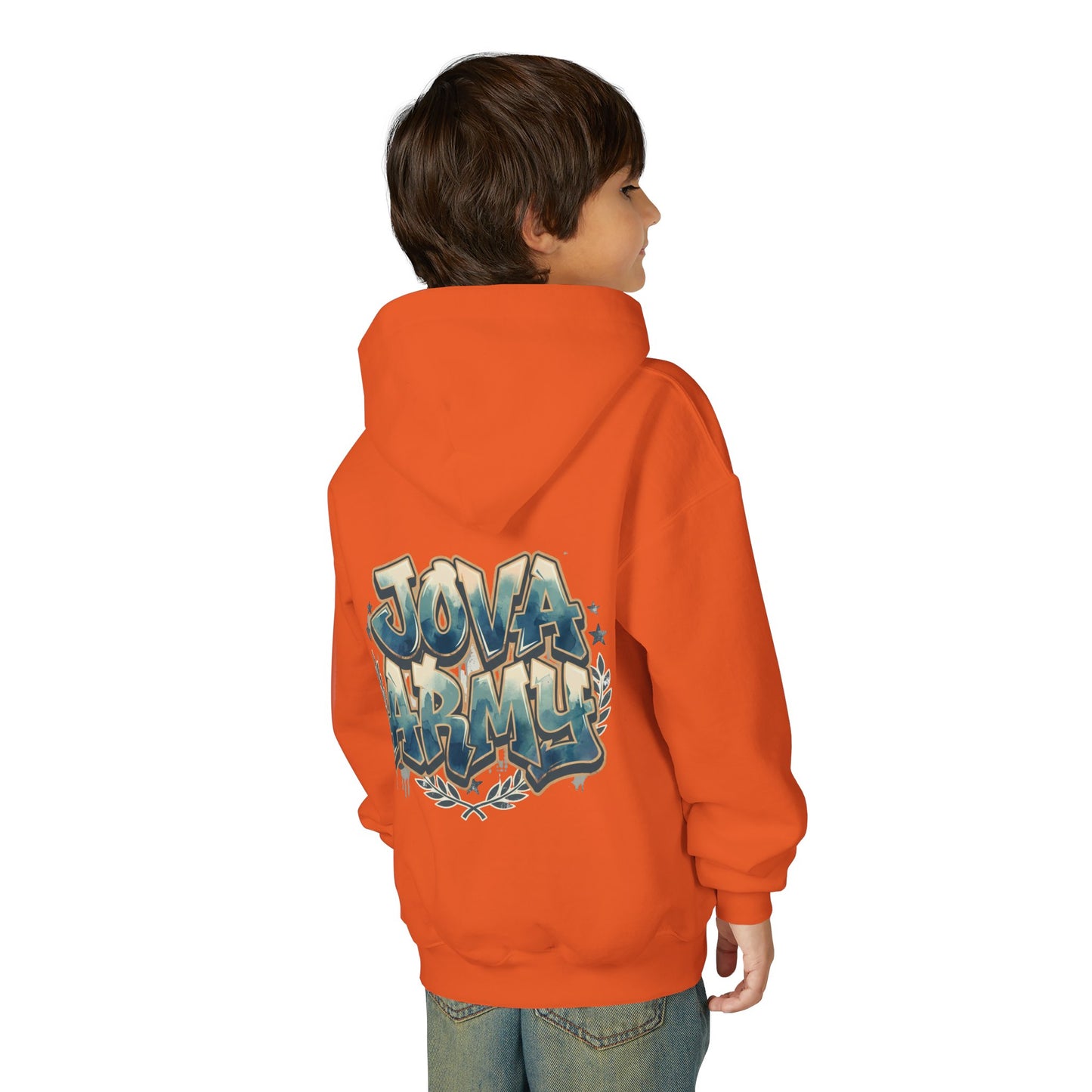 Jova Army Youth Heavy Blend Hooded Sweatshirt