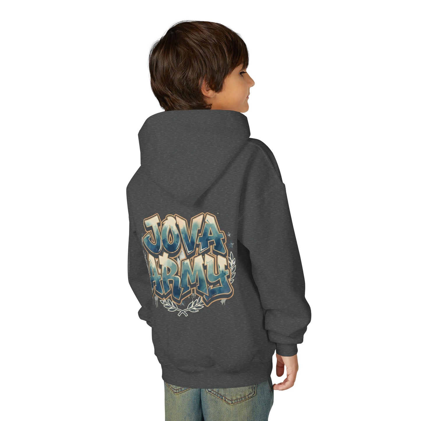 Jova Army Youth Heavy Blend Hooded Sweatshirt